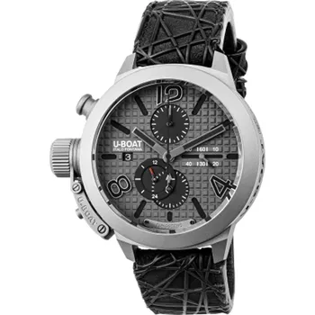 Hodinky U-Boat 3002 Classico Titanium Grey Automatic Chronograph 45mm 10ATM