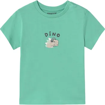 MAYORAL chlapecké tričko KR dinosaur zelená vel. 86 cm