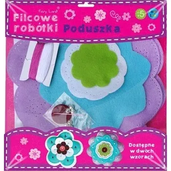 Polštář Hračka Filcové vyšívání, polštář fialový. Stnux ST-2378