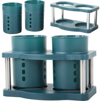 Odkapávač na nádobí Verk 07132_Z Odkapávač na příbory 19 x 14 cm zelený