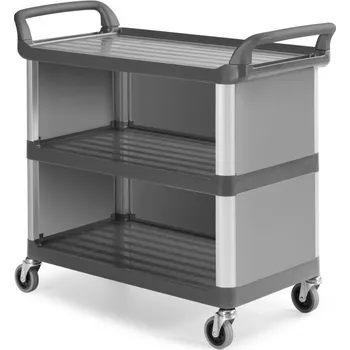 Jídelní židle Jídelní třípolicový vozík se zástěnami A3700 Barva: Šedá