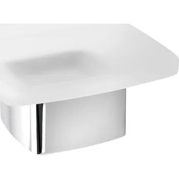 Mýdlenka GEDY LOUNGE mýdlenka na postavení, mléčné sklo, chrom (545113)