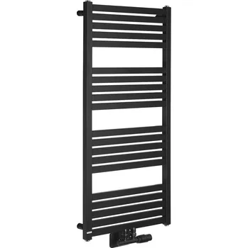 Radiátor BRUCKNER GRUNT otopné těleso rovné 500x1050 mm, středové připojení, černá mat (600.121.6)