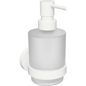 Dávkovač mýdla SAPHO X-ROUND WHITE dávkovač mýdla 200ml, mléčné sklo, bílá mat (XR103W)