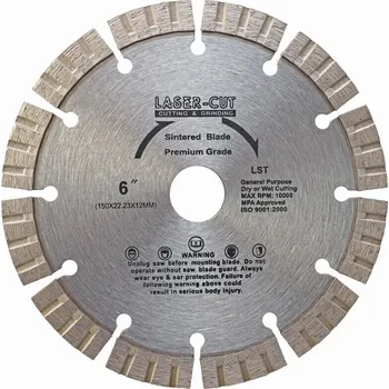 Řezný kotouč POWERPLUS L00113 - Diamantový kotouč segmentový 150 x 22,23 x 12mm LST