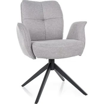 Jídelní židle Jídelní otočná židle WING BREGO, Světlé šedá 02/Černá
