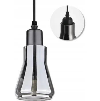 ZRCADLOVÁ ZÁVĚSNÉ STROPNÍ SVÍTIDLO LOFT SKLO E27