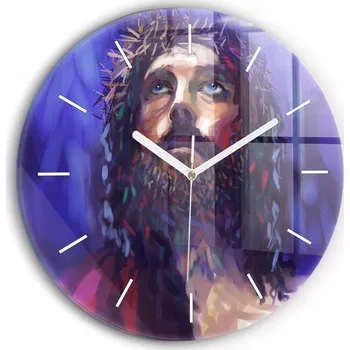 Hodiny Nástěnné hodiny SacroArte fialové 30 cm