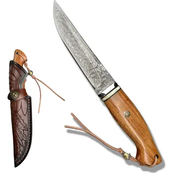 lovecký nůž The Knife Brothers Damaškový lovecky nůž Bubinga