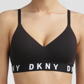 Podprsenka DKNY - Cozy boyfriend group podprsenka triangle push-up vyztužená black/white M DK4518