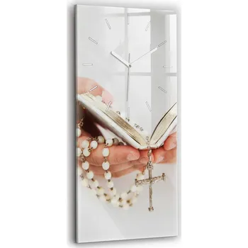 Hodiny Nástěnné hodiny SacroArte bílé 30 cm