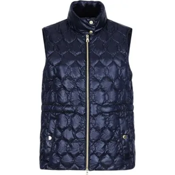 Dámská vesta Dámská péřová vesta Geox W MYLUSE 44 Tmavě modrá