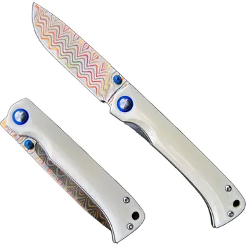 kapesní nůž The Knife Brothers Damaškový zavírací nůž - Camel bone Copper