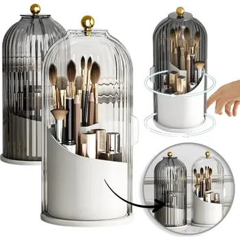 Paradox Otočný organizér na štětce a make-up GALIA / Černá a bílá