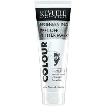 Pleťová maska Revuele Colour Glow Glam Effect detoxikační slupovací pleťová maska, 80 ml