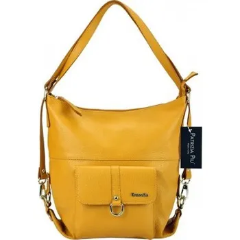 Módní doplněk Kožená kabelka Patrizia Piu 19-001 - camel