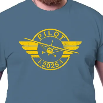 Pánské tričko Tričko Letadla | Tričko s titulem Pilot 2025