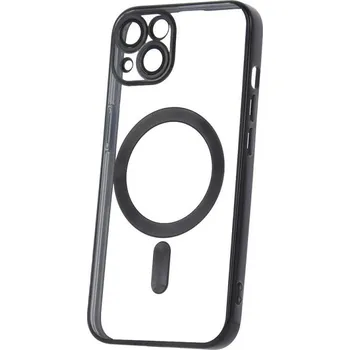 Pouzdro na mobilní telefon Silikonové TPU pouzdro Mag Color Chrome pro apple iPhone 13, černá