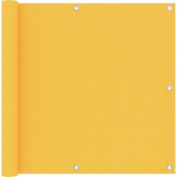 Markýza vidaXL Balkónová zástěna žlutá 90 x 400 cm oxfordská látka