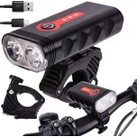 Verk 14481 Přední světlo na kolo LED CREE XM-L T6 x 2, IP65