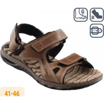 Dámská zdravotní obuv SANTÉ PE/31604-15 RATO sandál vel.41-46, hnědá - 44