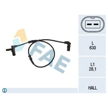 Přislušenství brzdového systému Snímač, počet otáček kol FAE FAE78052