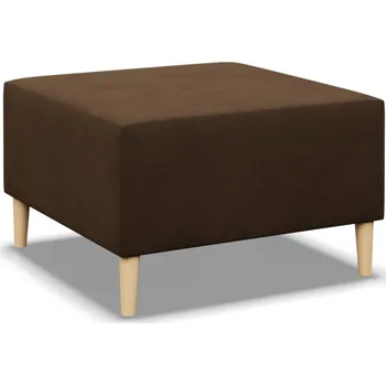 Taburet Podnožka BLANK 70x70 výběr z barev MIKROFAZA 020 hnědá