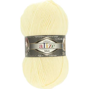 Alize Superlana Midi 01 krémově bílá