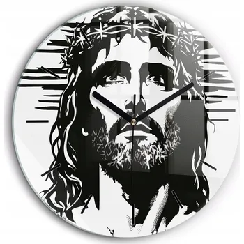 Hodiny Nástěnné hodiny SacroArte černé 60 cm