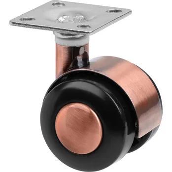 Walteco Designové nábytkové kolečko, průměr 40mm, otočné s destičkou, nosnost 40 kg