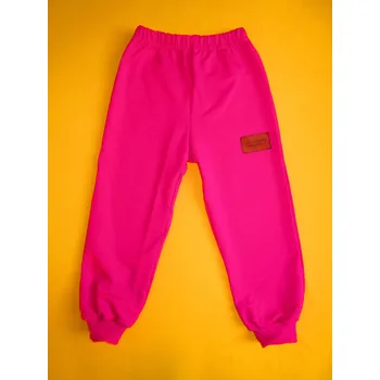 Arex, ČR Tepláky s manžetou jednobarevné s nášivkou 1 Barva: růžová, Velikost: 110