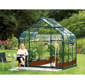 Skleník Zahradní skleník VITAVIA DIANA 5000, čiré sklo 3 mm, zelený Varianta: skleník VITAVIA DIANA 5000 čiré sklo 3 mm zelený LG4224