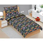 Dětské povlečení CADILLAC ŠEDÁ, bavlna hladká, 140x200cm + 70x90cm