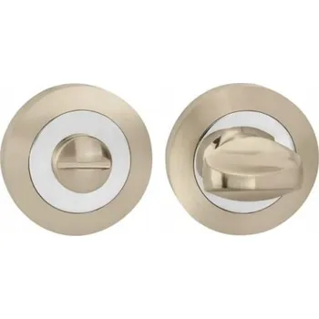 WC štětka Štítek kulatý nikl/chrom WC Schaffner