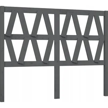 Dřevěné šedé čelo 146x100 cm