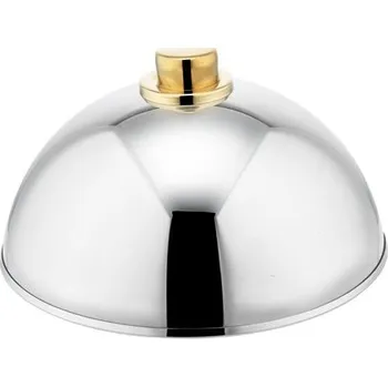 Kloš se zlatým úchytem, průměr 25 cm výška 27,5 cm nerez 100032254