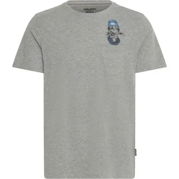 Pánská móda Pánské tričko BLEND BHJABU M Šedá, Světle modrá