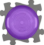 MUFFIK Set aktivních podložek - Rotana Šedá/Fialová perleť MFK-072-3