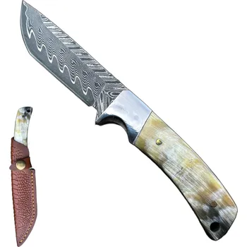 Kuchyňský nůž The Knife Brothers Damaškový lovecky nůž Horn