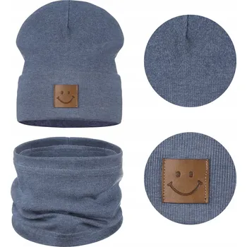 Čepice Dětská jarní souprava: čepice + nákrčník majka