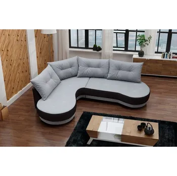 Sedací souprava FALCO Sedací souprava Abbey L šedá/černá