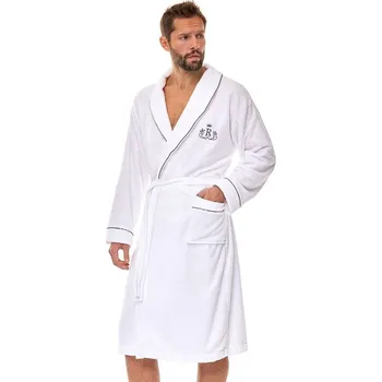 Pánský župan Froté pánský župan Rafael bílý bez kapuce L