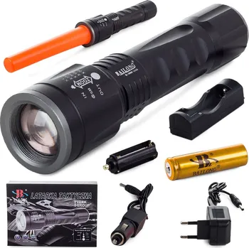 Verk Bailong taktická LED svítilna cree zoom xm-l3 u3 AKCE