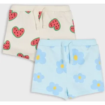 Dětská móda Sinsay - Sada 2&nbsp;kraťas - krémová - 410DG-01X - 410DG-01X-68