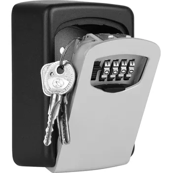 Úložný box Verk 01882 Kovová trezorová skříňka na klíče šifrovací kód