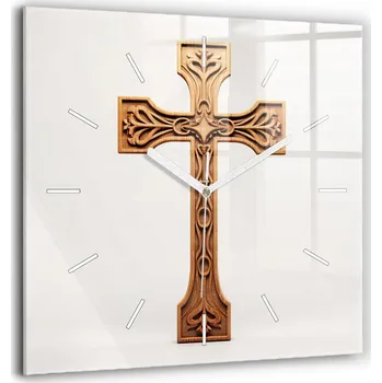 Hodiny Nástěnné hodiny SacroArte béžové 60 cm