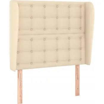 Čelo postele Uszak krémové 103x23x118/128 cm