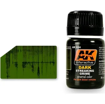 AK Weathering AK024 STREAKING GRIME FOR DARK VEHICLES (35ml)