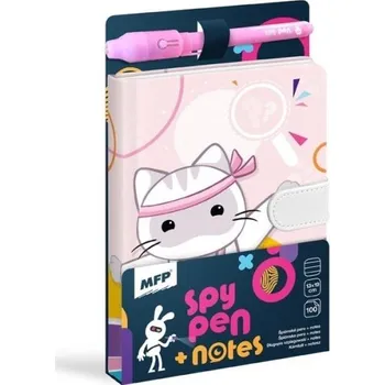 Blok s magnetem SPY NOTES - fialový - 7510189