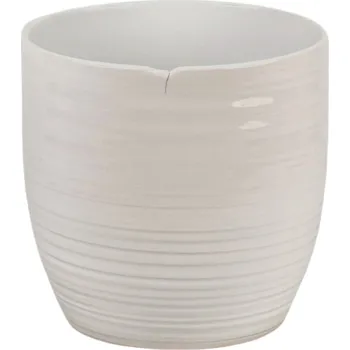 Květináč Keramický květináč Bergamo 16 cm bílý, 2. jakost